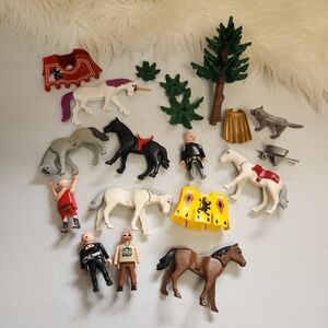 Playmobil Horses Figures Trees Lot Of Toys